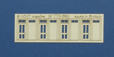 M TT0-38c TT:120 kit of 4 single doors with square transom type 1